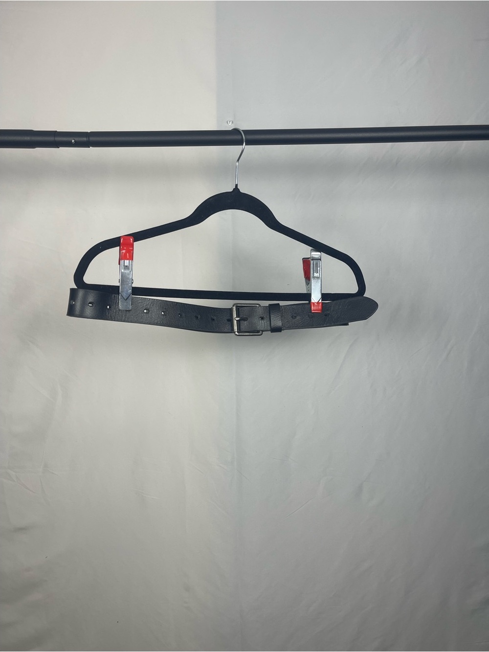 Dickies Black Belt with Silver Buckle